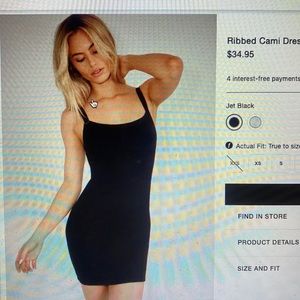Brand new with tags. Ribbed mini dress.